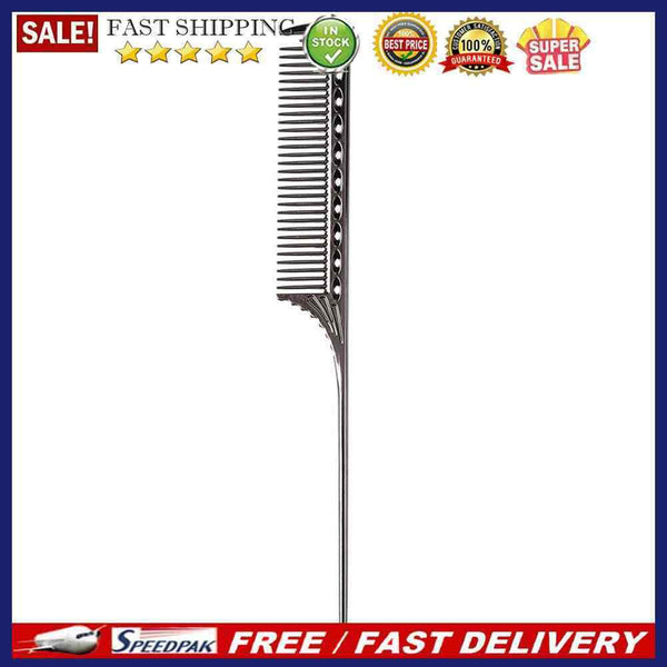Pro Anti-static Comb Hair Styling Brush Haircut Comb Salon Tools (Black)