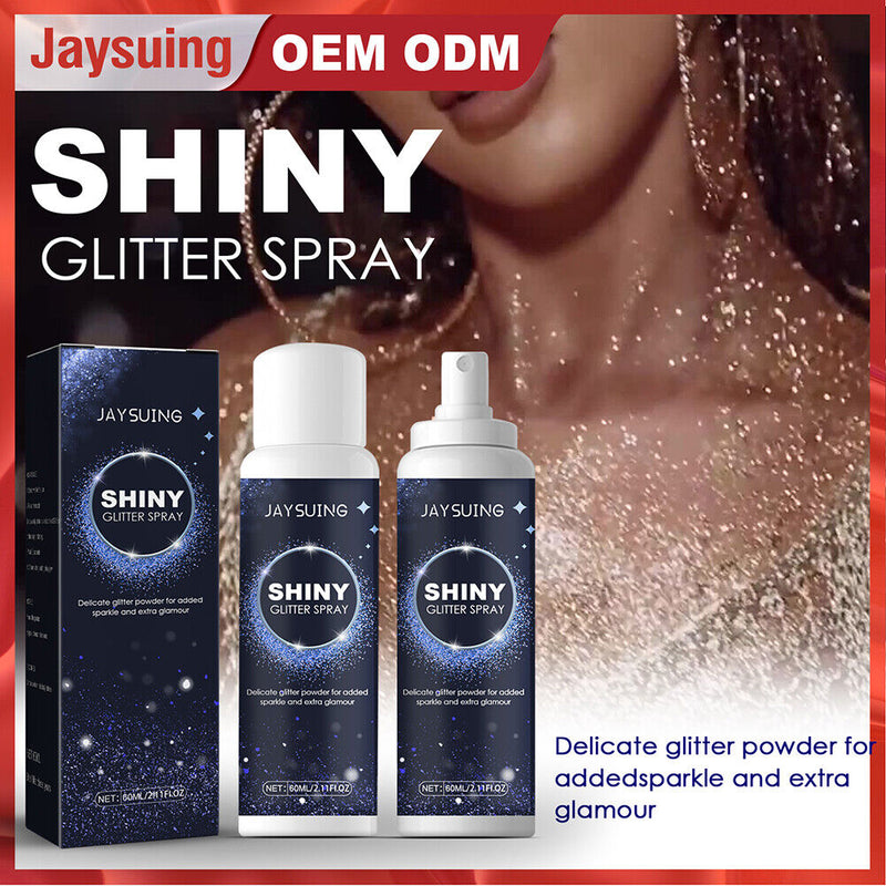 60ml Fashion Highlighter Powder Spray High Gloss Starry Glitter Powder Spray
