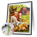 Horse Sheep Dog Oil Paint By Numbers Kit DIY Acrylic Painting on Canvas (B1472)