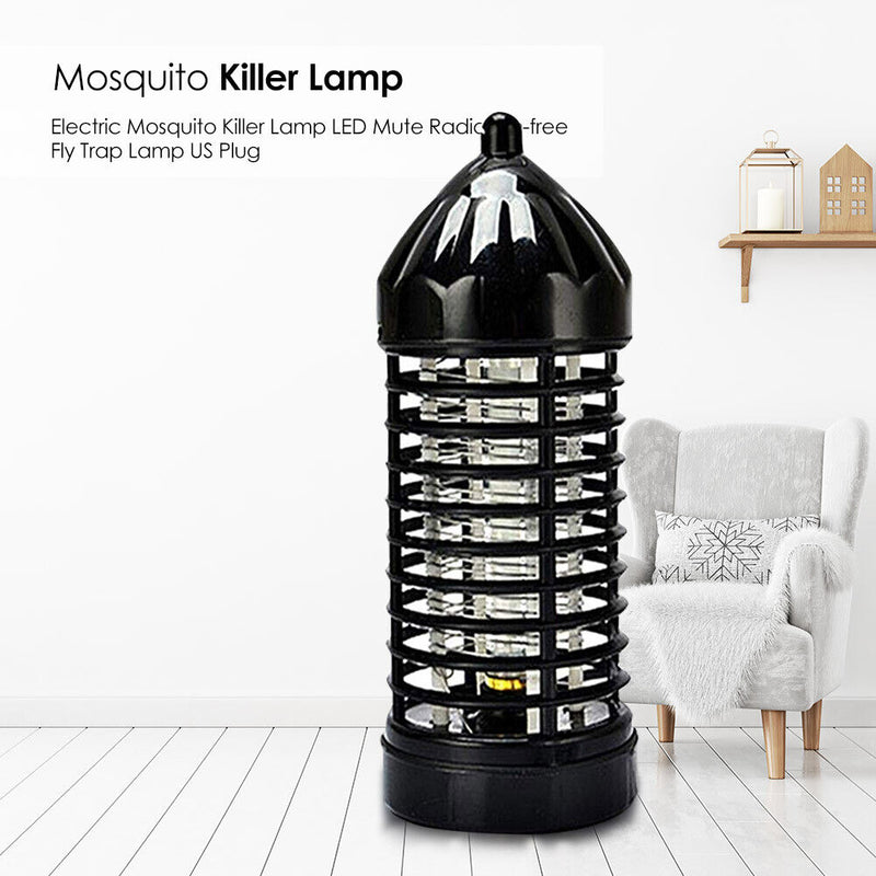 LED Insect Fly Bug Trap Mute Luring Mosquito Repellent Killer Lamp (EU) Newly