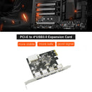 PCI-E to USB 3.0 HUB 4 Ports USB PCI-E Express Expansion Card Adapter for PC