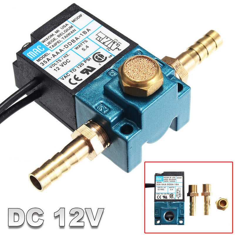 3-Port DC 12V 5.4W Solenoid Valve with Connector Boost Control Solenoid Val