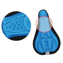 Bike Silicone Saddle Seat Cover Silica Gel Cushion Soft Pad Blue Newly