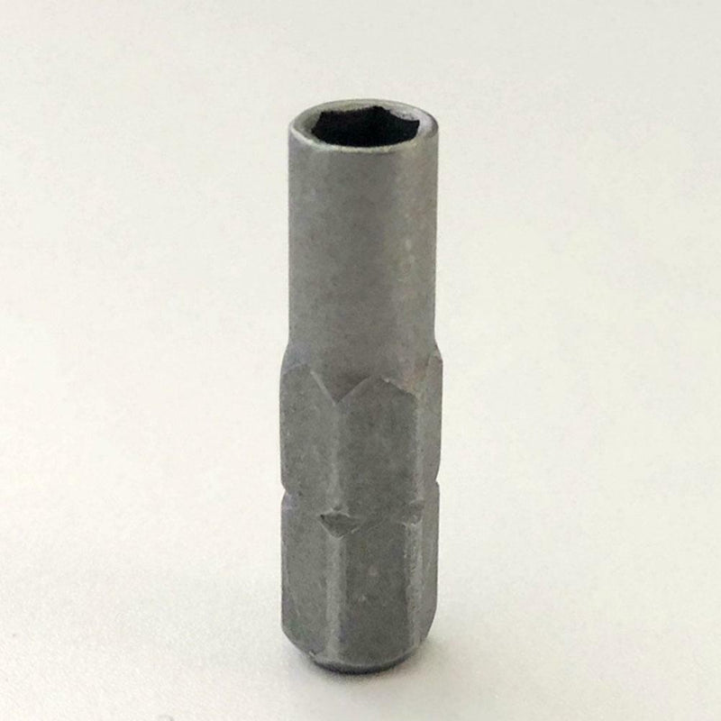 1/4" (6.35mm) hex shank to 4 mm driver socket bit adapter precision.c C1W9