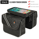 WEST BIKING Reflective Waterproof Mountain Road Bike Top Tube Bags (Black) Newly