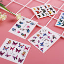 30pcs Colorful Nail Art Stickers Butterfly Adhesive Nail Decals DIY Decorat