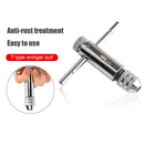 Adjustable Ratchet Tap Drill Wrench T-Handle M3-M8 Reamer Screw Extractor Newly
