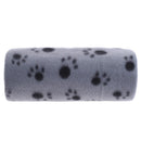 Pet Blanket Dog Puppy Cat Paw Print Soft Warm Fleece Bed Travel Basket Aut