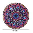 5D DIY Diamond Painting Mandala Wooden Round Coaster Cup Cushion (AA1058-5)