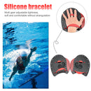 Swimming Paddles Fins Flippers Swim Water Sport Hand Webbed Gloves (Red M) Newly