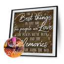 5D DIY Diamond Painting Letters Full Round Drill Mosaic Art Picture Decor Gift