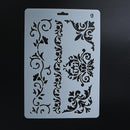 Hollow Ruler Theme Template DIY Photo Album Drawing Tool Lace Edge