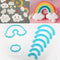 9x Rainbow Cookies Biscuit Cutter Fondant Mould Cake Sugarcraft Decorating Mold