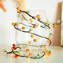 Tiny Flower and Fruit Vine Fairy String Lights LED NE W Artificial Flower F5R9