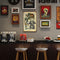 Home Bar Cafe Garage Decor Wall Poster Rectangular Plate Metal Tin Drawing Flat