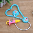 15pcs Children Doctor Pretend Play Portable Suitcase Medical Tools(Green)