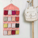Closet Hanging Organizer with Clear Pockets Wall Shelf Wardrobe Storage Bags