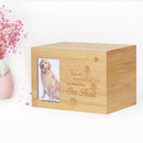 Wooden Pet Urn Box Dog Cat Cremation Personal Peaceful Memorial Photo Frame B