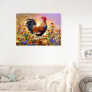 Full Embroidery Kits Golden Rooster Sunflower 11CT Stamped Needlework Home Decor