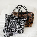 Rucksack Lady Handbag Large Capacity Zebra Leopard Crossbody Bag Leather Bags