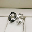 Gothic Mens Rings Stainless Steel Rock Punk Lover Couple Bladed Ring Promise