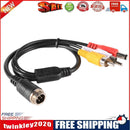4Pin Aviation Head Male to 2RCA Male DC Male Extension Cable for Camera