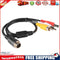 4Pin Aviation Head Male to 2RCA Male DC Male Extension Cable for Camera