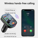 Bluetooth 5.0 Wireless Car FM Transmitter Radio MP3 USB 2 Charger Player X7C8