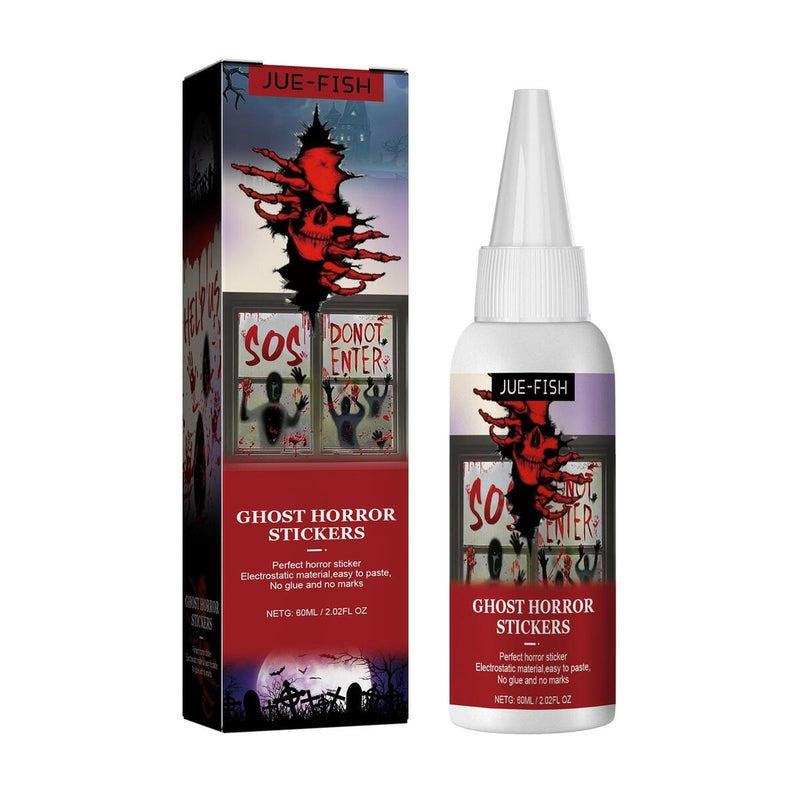 Halloween-Aufkleber, Horror-Hexe, Kürbis-Geist-Aufkleber, Vinyl, wasserdicht.