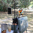 Outdoor Camping Portable Lamp Pole Tent Table Picnics Double Hook Light Holder