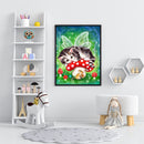 Cat Mouse Colouring Oil Canvas Pictures DIY Hand Painted Paint By Numbers Kit