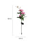 IP65 Waterproof Solar Powered 3 LED Rose Light Garden Ground Lamp (Pink) Newly