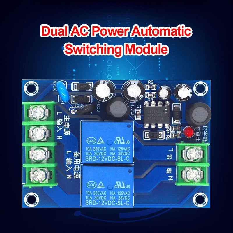 85-240V 110V 220V 230V 10A Dual Power Supply Automatic Switching Control Board