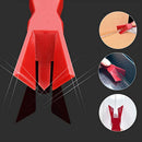 Silicone Caulking Grout Scraper Plastic Negative Angle Spatula (Wine Red) Newly