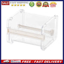 Tape Dispenser Desktop Tape Cutter Stationery Storage Box Organizer(Beige)