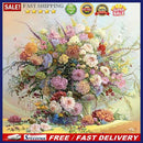 5D DIY Full Round Drill Diamond Painting Flower Bouquet Cross Stitch Embroi