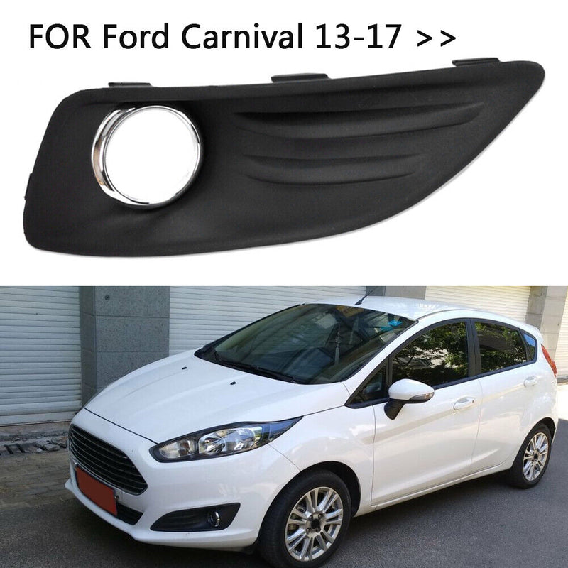 Front Bumper Light Grill Car Fog Lamp Lower Grill for Ford Fiesta JA8 13-17