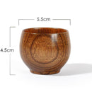 Wooden Cup Wood Coffee Tea Beer Juice Water Mug Primitive Handmade 5.5*4.5 B7S6
