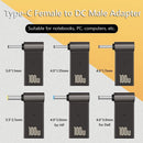 10PCS PD Type-C Female to DC Male Jack Plug Converter for Dell 19.5V