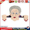 Garden Illustration Fence Decoration Wood Old Man/Lady Yard Art Sign (B) Newly