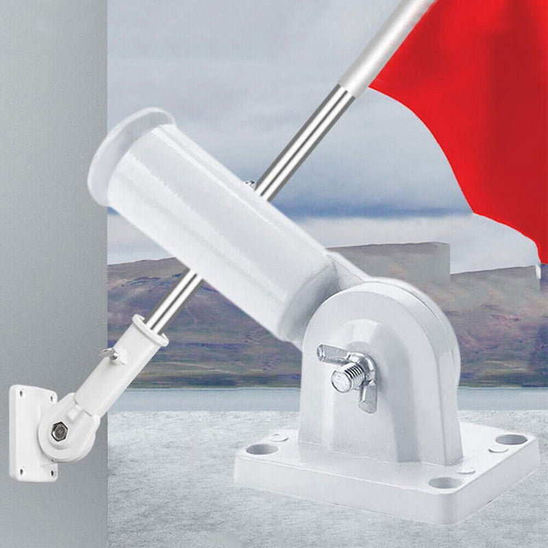 Adjustable Aluminum Alloy Wall Mounting Flag Holder Bracket Angle Flag Base