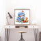 Handmade Painting Girl Flower Cat Art Mosaic Kit Diamond DIY 5D Round Full Drill