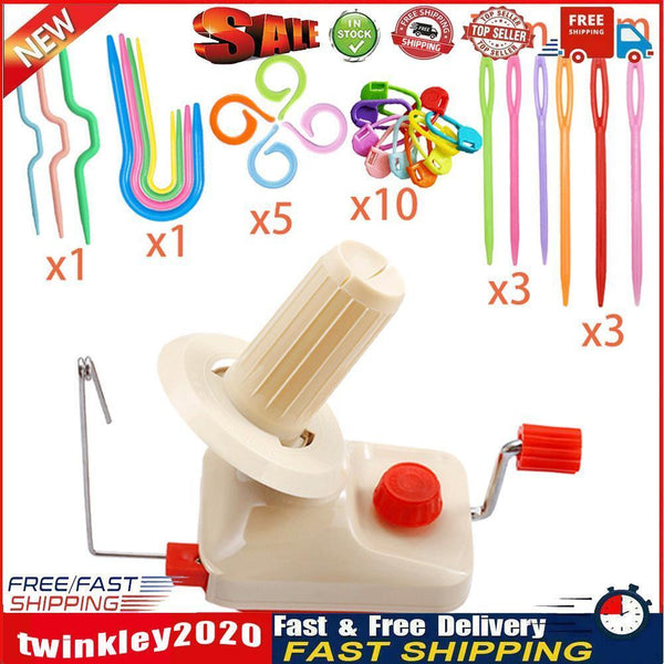 Handheld Yarn Winder Fiber String Line Ball Winding Wool Winder Machine Newly