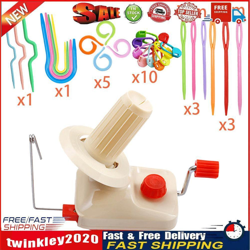 Handheld Yarn Winder Fiber String Line Ball Winding Wool Winder Machine Newly