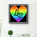 Seawang 5D DIY Full Drill Diamond Paintings Heart Cross Stitch Embroidery Mosaic Set L