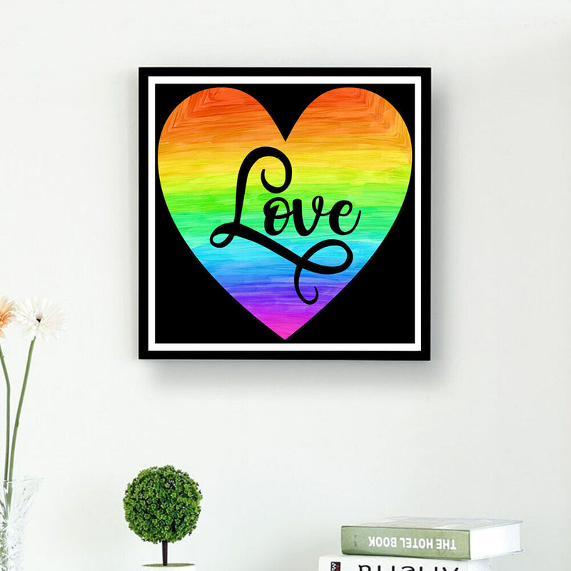 Seawang 5D DIY Full Drill Diamond Paintings Heart Cross Stitch Embroidery Mosaic Set L