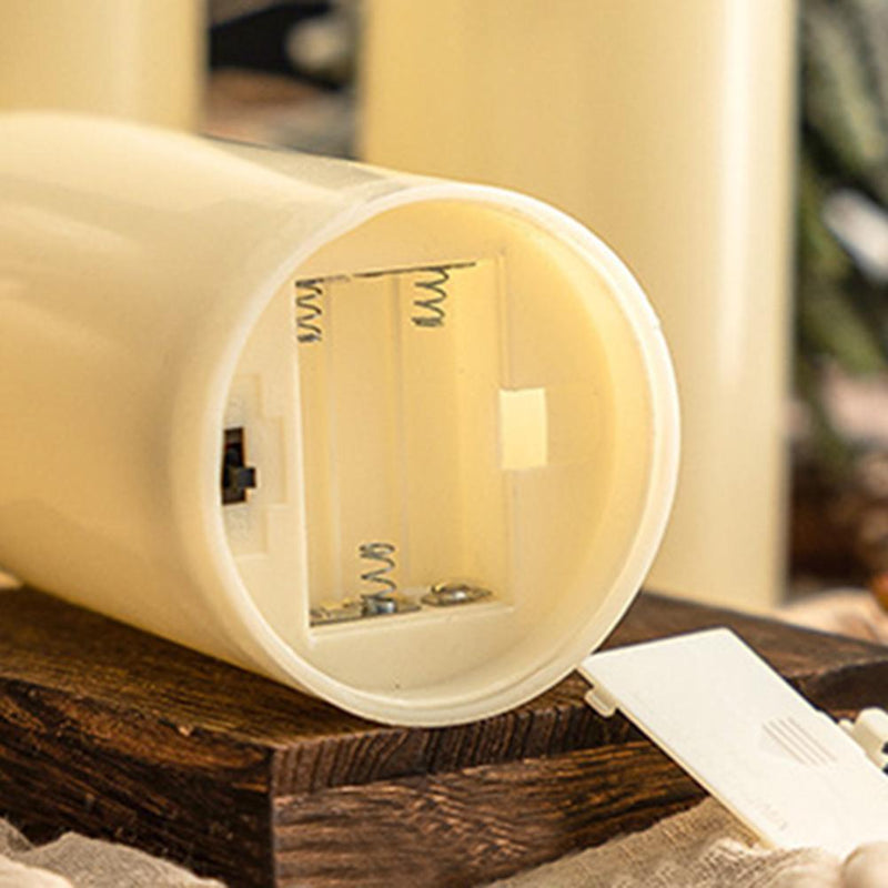 Flameless LED Candle Light Flickering Wedding Home Party Decor (7.5x20cm)
