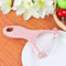 Plastic Vegetable Fruit Peeler Cutter Anti-slip Handle Kitchen Tool (Pink)