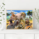 5D Full Round Drill Drawing Picture Zoo Party Diamond Painting Room Ornament Kit