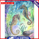 5D DIY Full Drill Diamond Painting Sea Horse Embroidery Craft Needlework Set